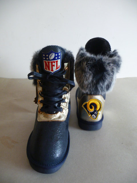 NFL St.Louis Rams Cuce Shoes Ladies Fanatic Boots Black