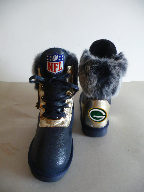 NFL Green Bay Packers Cuce Shoes Ladies Fanatic Boots - Black