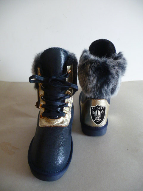 NFL Oakland Raiders Cuce Shoes Ladies Fanatic Boots - Black