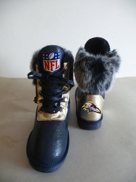 NFL Baltimore Ravens Cuce Shoes Ladies Fanatic Boots Black