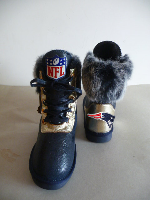 NFL New England Patriots Cuce Shoes Ladies Fanatic Boots Black