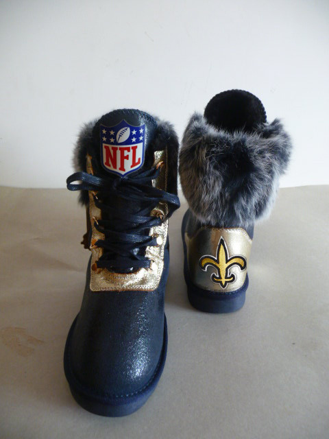 NFL New Orleans Saints Cuce Shoes Ladies Fanatic Boots - Black