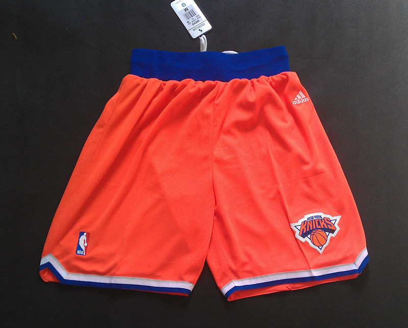 NBA New York Knicks Orange Shorts
