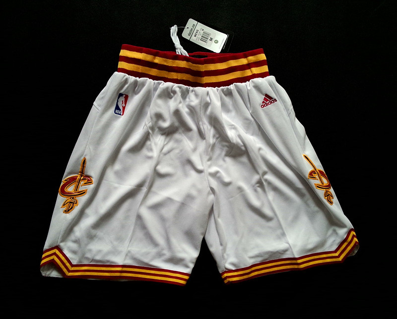 NBA Cleveland Cavaliers White Shorts