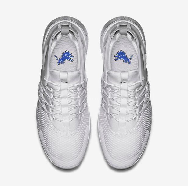 NFL Detroit Lions White Sneaker Shoes