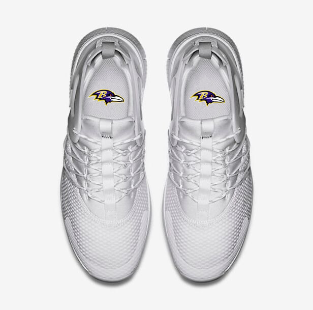 NFL Baltimore Ravens White Sneaker Shoes