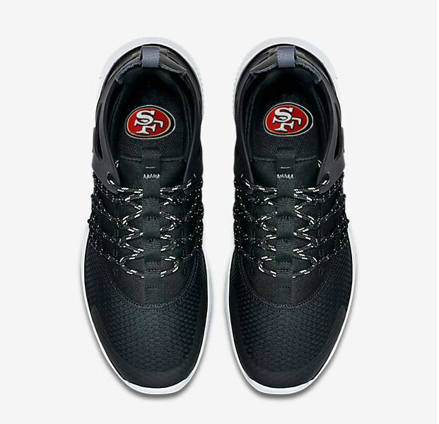 NFL San Francisco 49ers Black Sneaker  Shoes