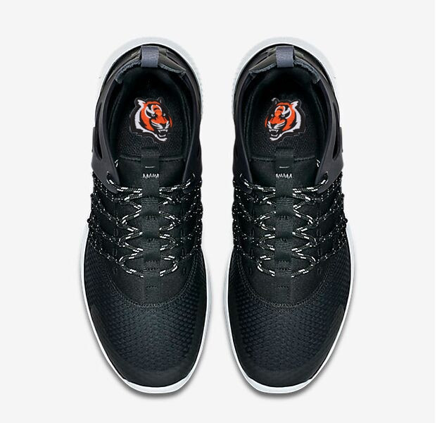 NFL Cincinnati Bengals Black Sneaker Shoes