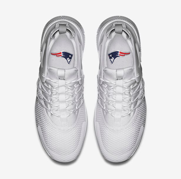 NFL New England Patriots White Sneaker Shoes