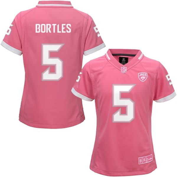 Womens NFL Jacksonville Jaguars #5 Bortles Pink Bubble Gum Jersey