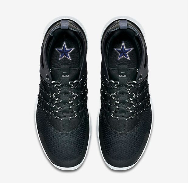 NFL Dallas Cowboys Black Sneaker Shoes