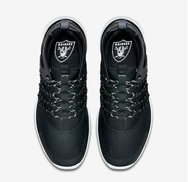 NFL Oakland Raiders Black Sneaker  Shoes