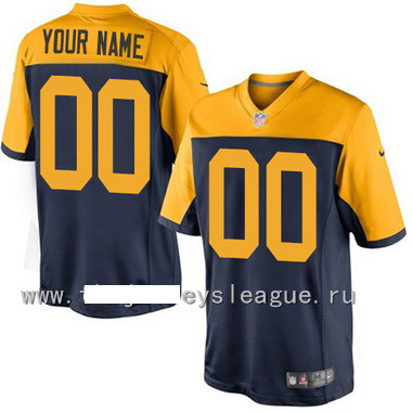 Nike Green Bay Packers Nike 2015 Navy Blue Customized Game Jersey