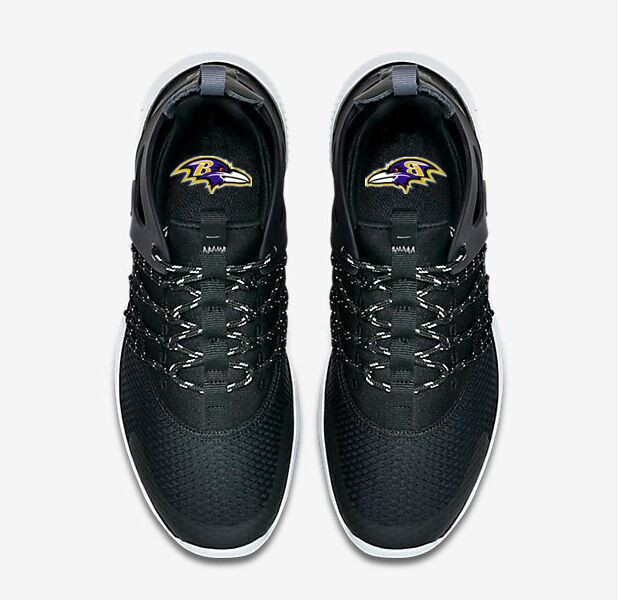 NFL Baltimore Ravens Black Sneaker Shoes