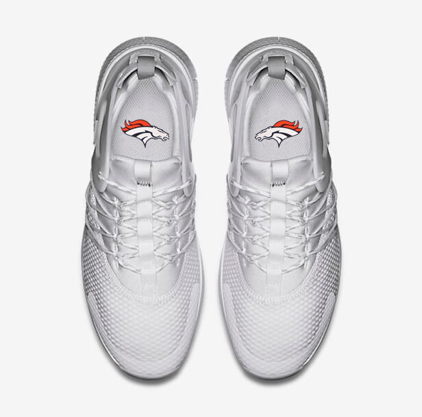 NFL Denver Broncos White Sneaker Shoes