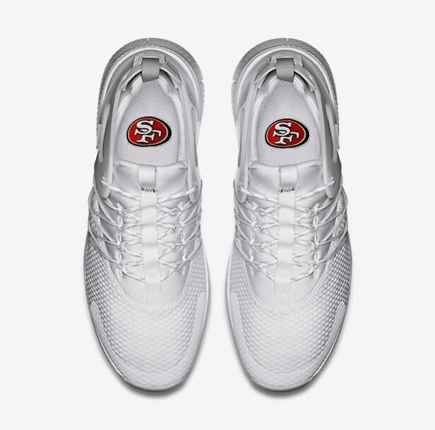 NFL San Franciso 49ers White Sneaker  Shoes