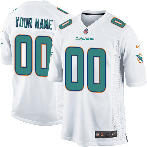 Nike Miami Dolphins Customized New Game White Custom Jersey