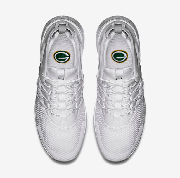 NFL Green Bay Packers White Sneaker Shoes