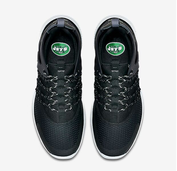 NFL New York Jets Black Sneaker Shoes