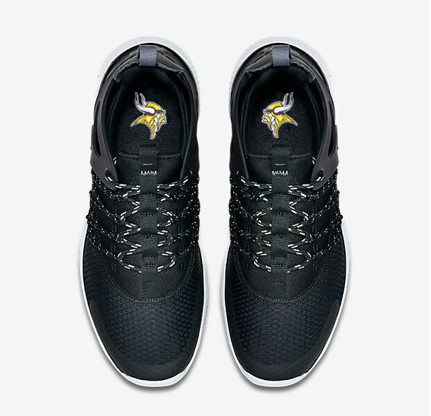 NFL Minnesota Vikings Black Sneaker Shoes