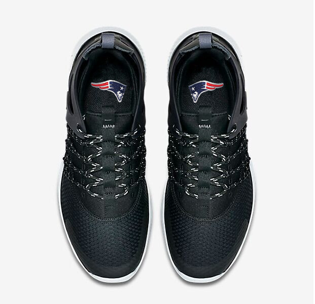 NFL New England Patriots Black Sneaker Shoes