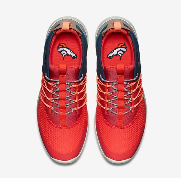 NFL Denver Broncos Red Sneaker Shoes