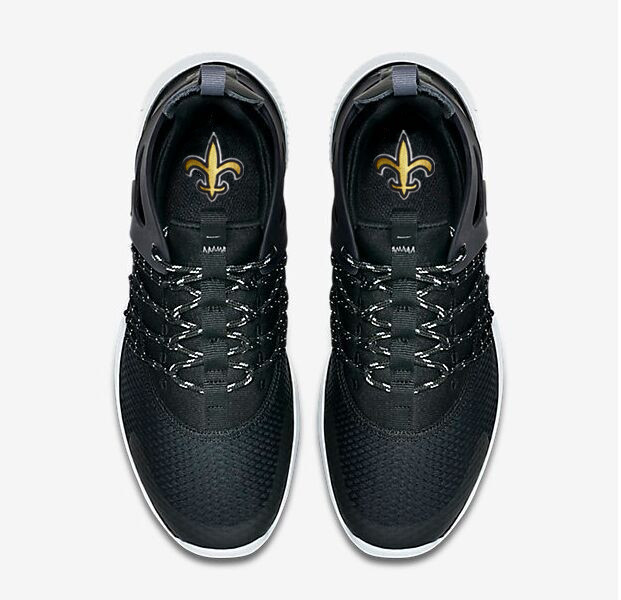 NFL New Orleans Saints Black Sneaker Shoes