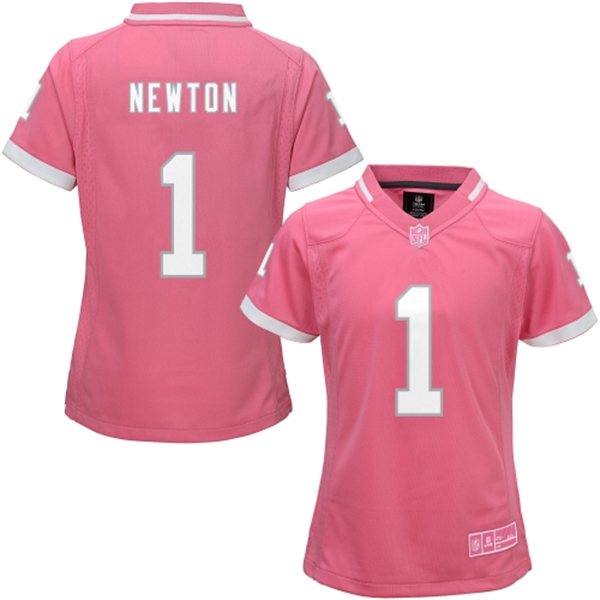 Womens NFL Carolina Panthers Pink Bubble Gum Jersey