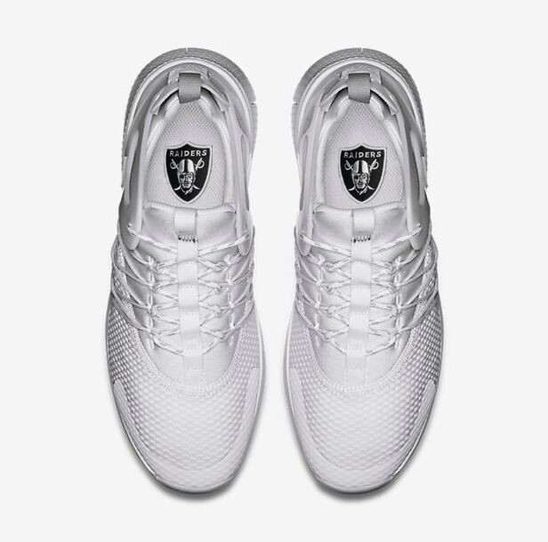 NFL Oakland Raiders White Sneaker  Shoes