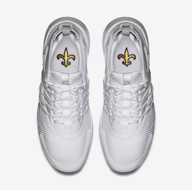 NFL New Orleans Saints White Sneaker Shoes