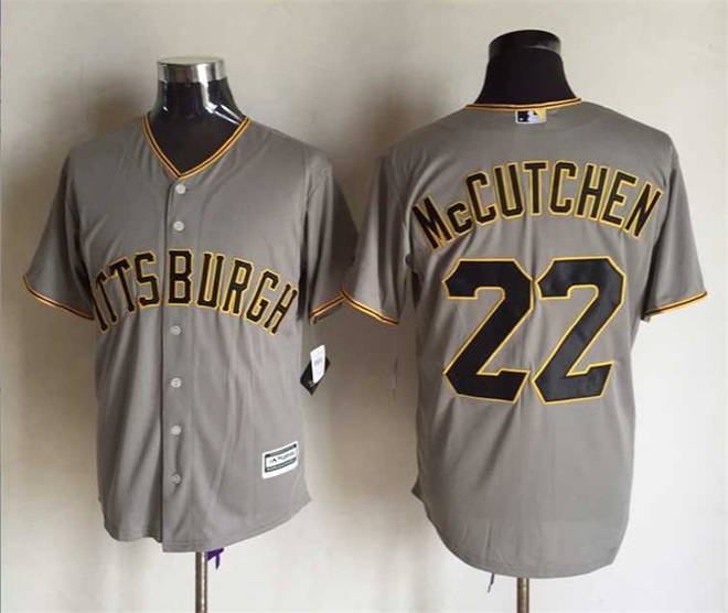 MLB Pittsburgh Pirates #22 McCutchen Grey Majestic Jersey