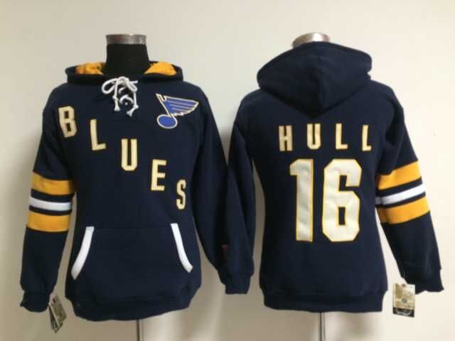 NHL St.Louis Blues #16 Hull D.Blue Women Hoodie