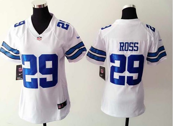 Womens Nike Dallas Cowboys #29 Ross White Jersey