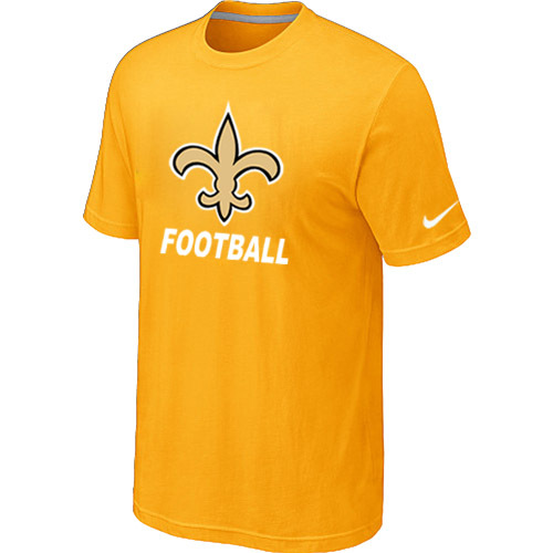Mens New Orleans Saints Nike Cardinal Facility T-Shirt Yellow