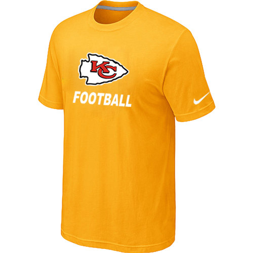 Mens Kansas City Chiefs Nike Cardinal Facility T-Shirt Yellow 