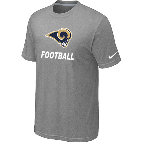Mens St.Louis Rams Nike Cardinal Facility T-Shirt L.Grey 