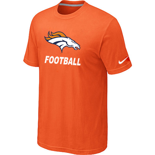 Mens Denver Broncos Nike Facility T-Shirt Orange 