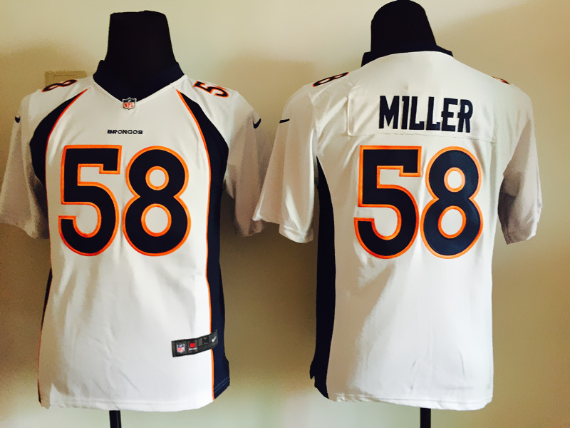 Nike Denver Broncos #58 Miller White Kids Jersey
