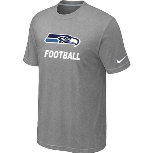 Mens Seattle Seahawks Nike Cardinal Facility T-Shirt L.Grey 