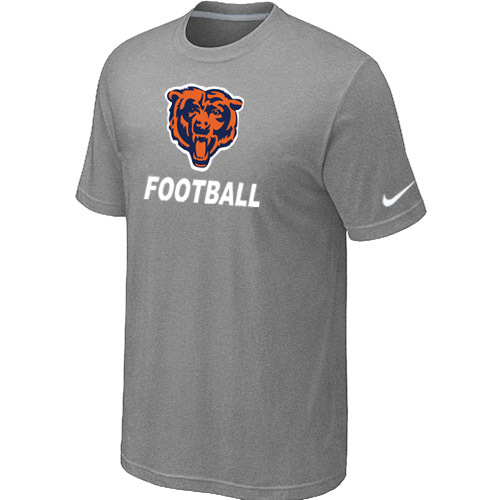 Mens Chicago Bears Nike Cardinal Facility T-Shirt L.Grey 2 