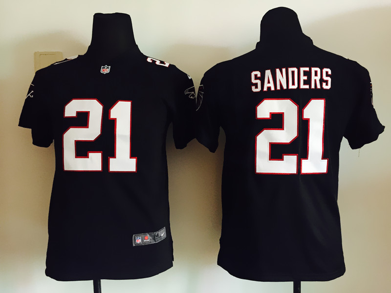 Nike Atlanta Falcons #21 Sanders Black Kids Jersey