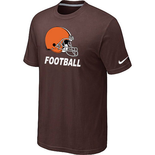 Mens Cleveland Browns Nike Facility T-Shirt Brown 