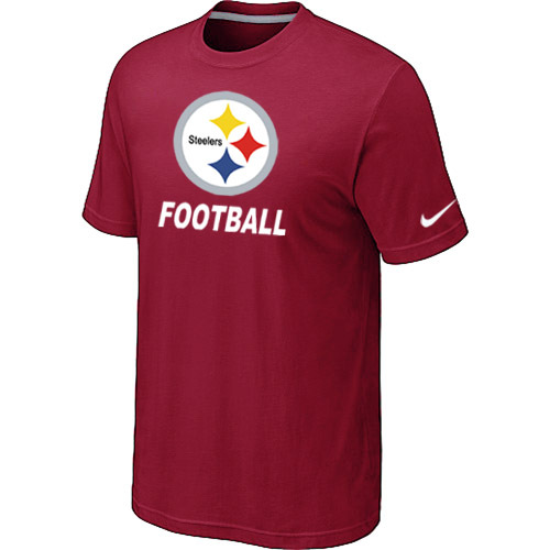 Mens Pittsburgh Steelers Nike Cardinal Facility T-Shirt Red 