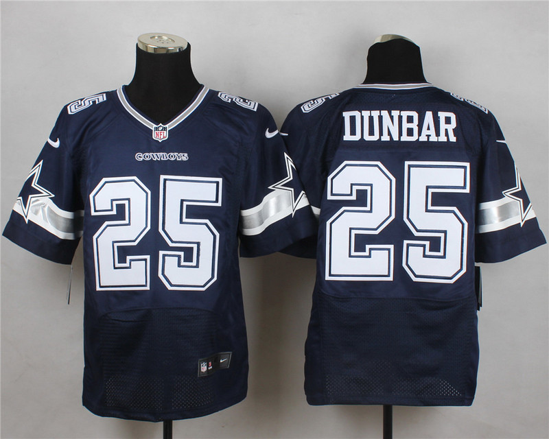 Nike NFL Dallas Cowboys #25 Dunbar Blue Elite Jersey