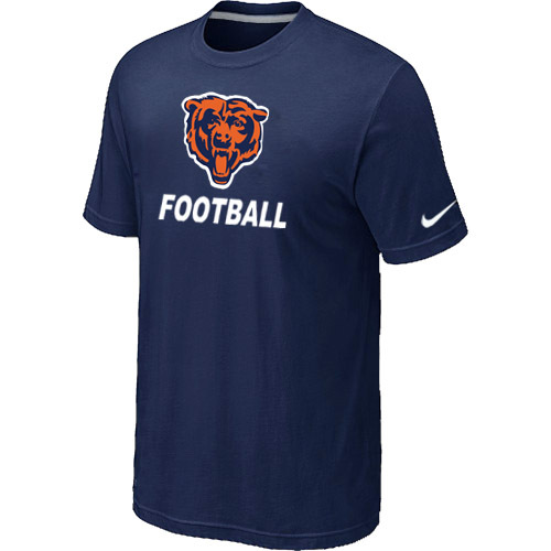 Mens Chicago Bears Nike Cardinal Facility T-Shirt D.Blue 2 