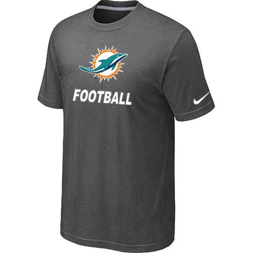 Mens Miami Dolphins Nike Cardinal Facility T-Shirt D.Grey 