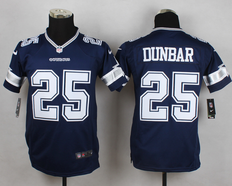 Nike Dallas Cowboys #25 Dunbar Blue Kids Jersey