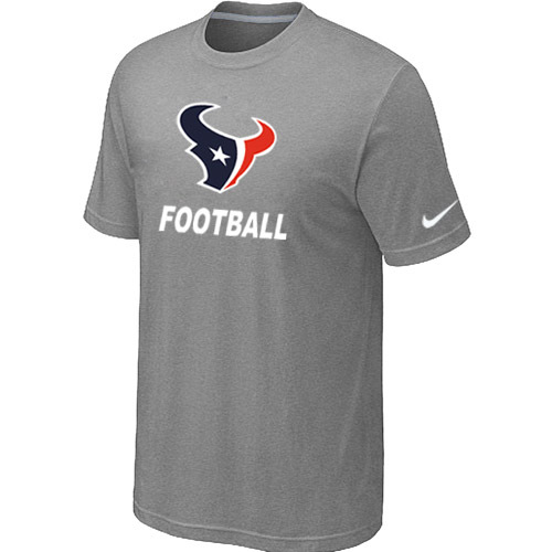 Mens Houston Texans Nike Cardinal Facility T-Shirt L.Grey 