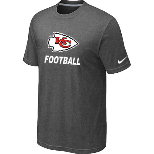 Mens Kansas City Chiefs Nike Cardinal Facility T-Shirt D.Grey 