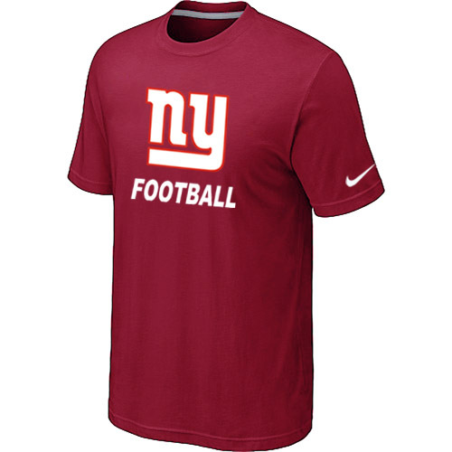 Mens New York Giants Nike Cardinal Facility T-Shirt Red 